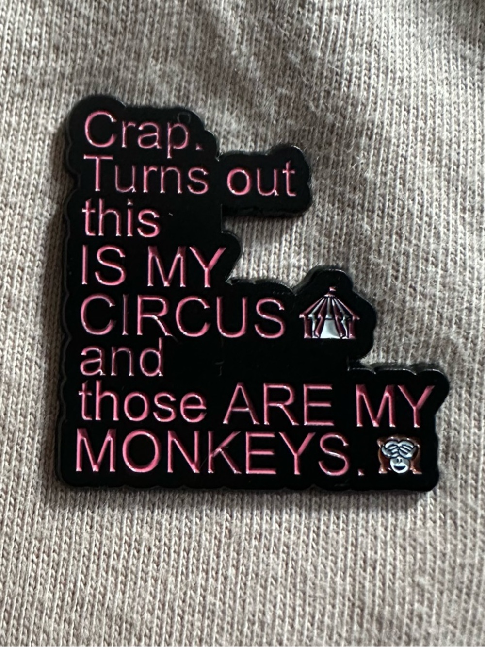 This Is My Circus Enamel Pin - Picture 2 of 3